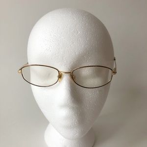 Sferoflex 2502 S665 Eyeglasses Frames Brown Gold Round Full Wire Rim 51-17-130